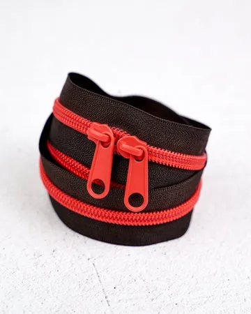 Renaissance Ribbon Melon Pop Handtaschen-Reißverschluss Nr.5 Doppelschieber