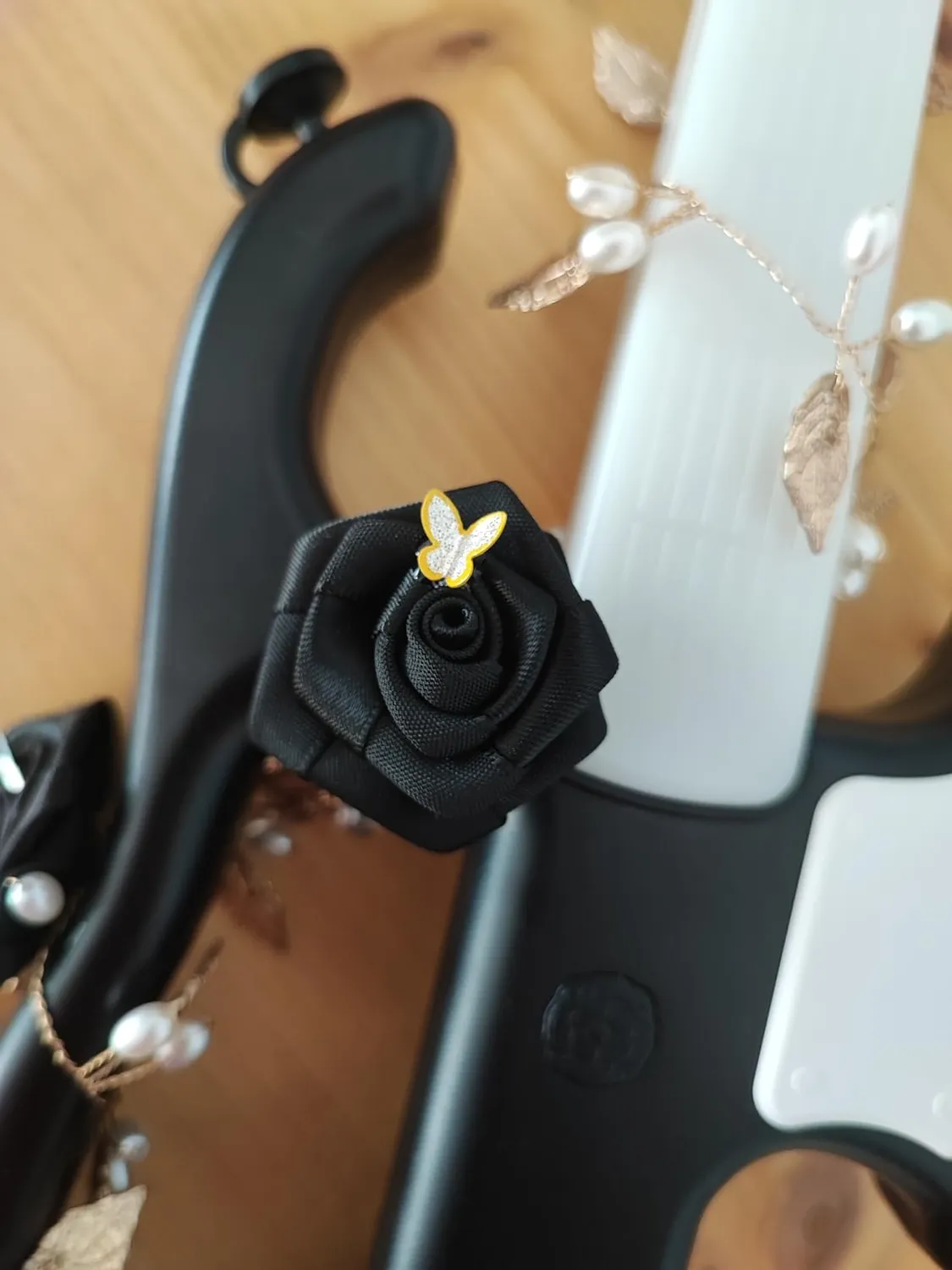 Creativery Satinrosen Stoffrosen farbecht waschbar