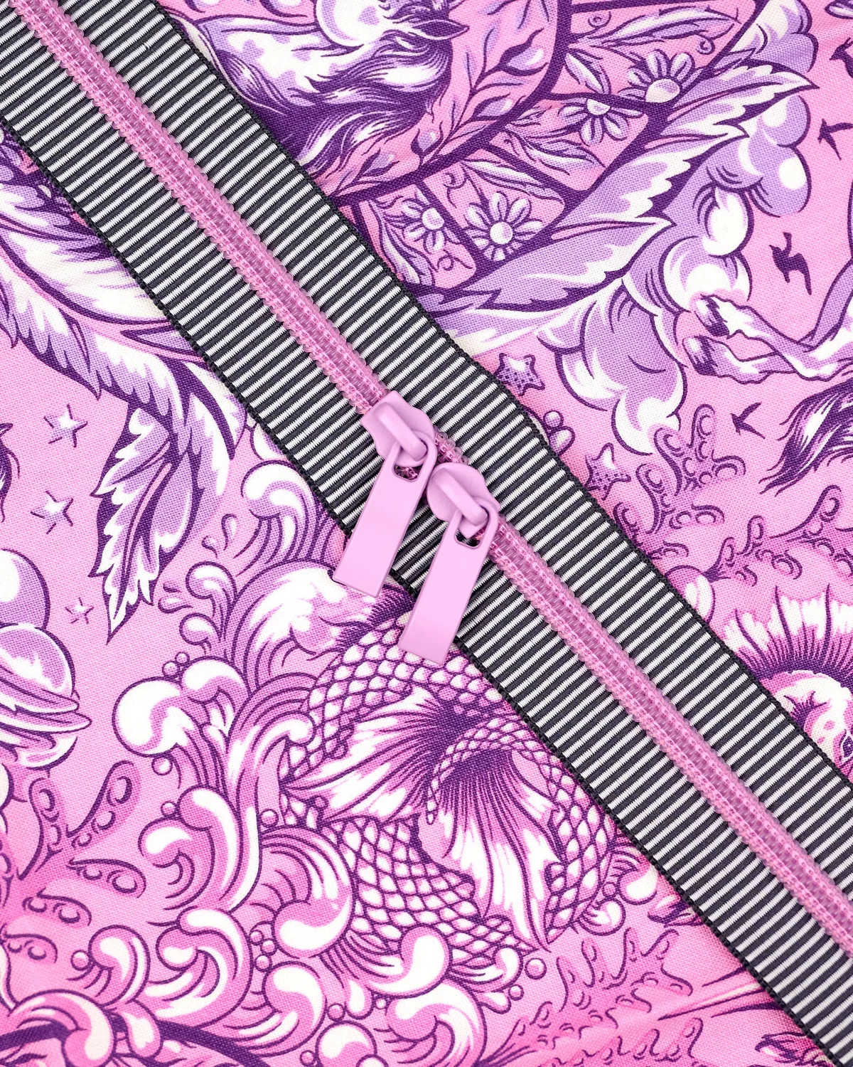 Renaissance Ribbon Royal Petal Handtaschen-Reißverschluss