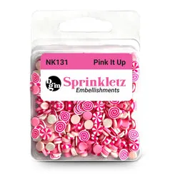 Buttons Galore Sprinkletz Pink It Up Streuteile 12 g rosa