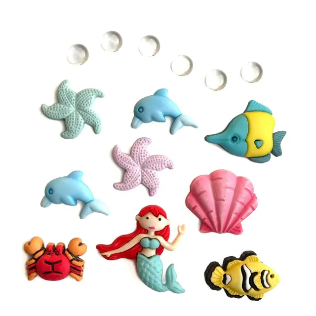 Buttons Galore Under The Sea Nähknöpfe 15 Stk Meer