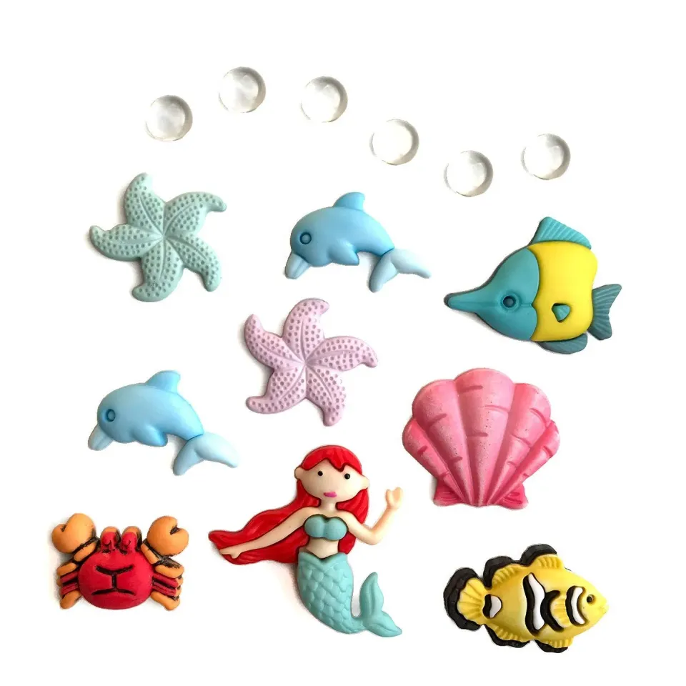 Buttons Galore Under The Sea Nähknöpfe 15 Stk Meer