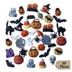 Buttons Galore Halloween Novelty Bastelknöpfe 50 Stück