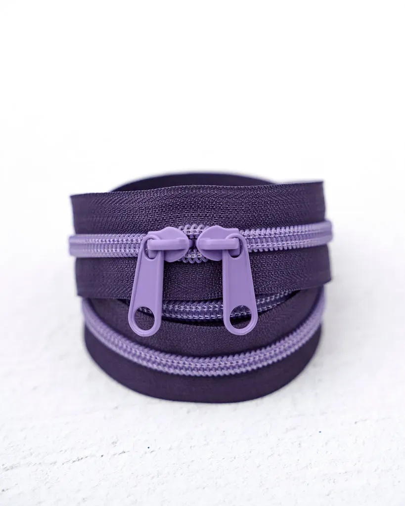 Renaissance Ribbon Lavender Twilight Handtaschen-Reißverschluss Lila