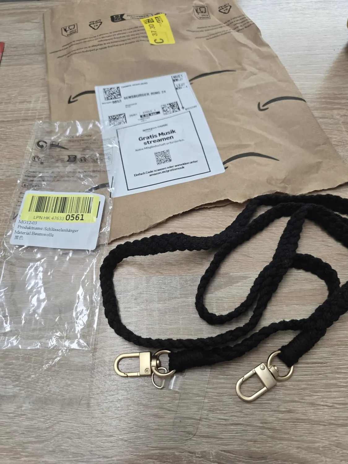 MORSUNBELA Handykette geflochten 124 cm