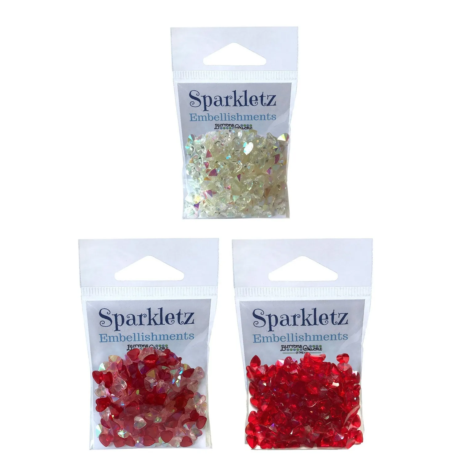 Buttons Galore Sparkletz Bastelsteine Themen-Set irisierend