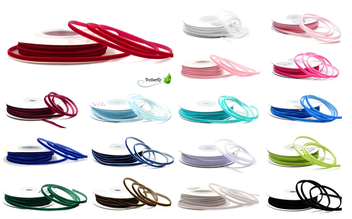 Creativery Samtband 3mm x 10m blickdicht