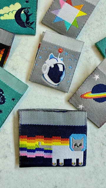 Renaissance Ribbon Meowter Space Webetiketten Label-Pack Katzen