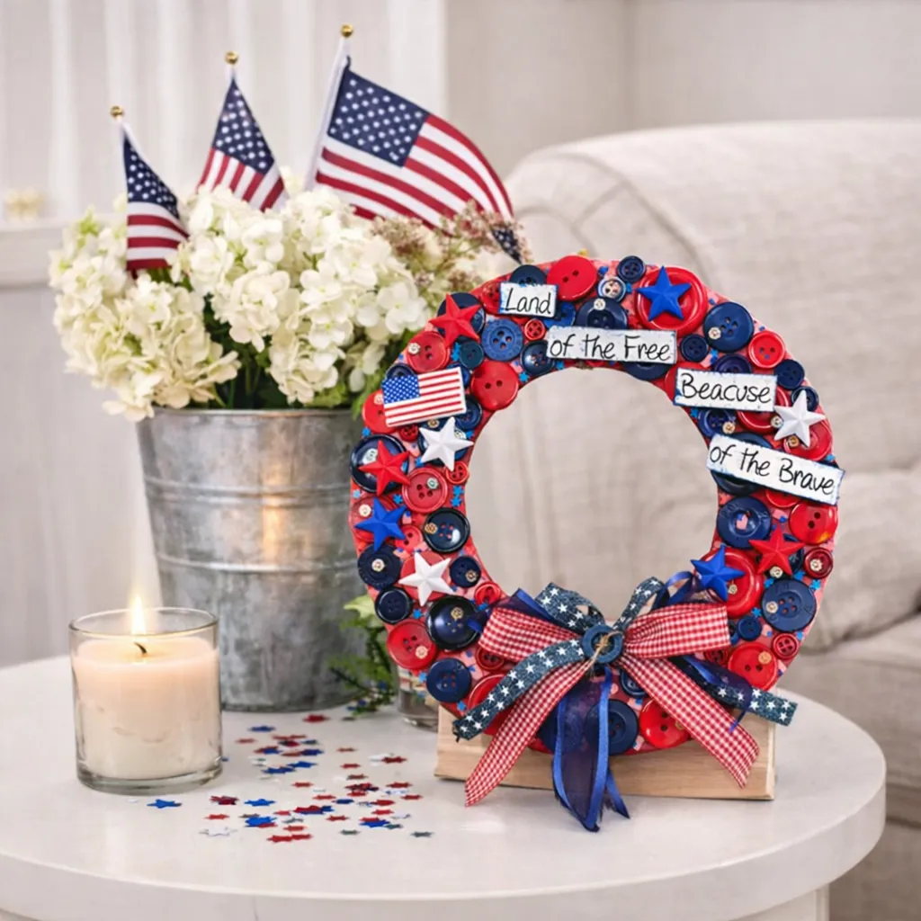 Buttons Galore America 250 Wreath Bastelset Kranz 20cm