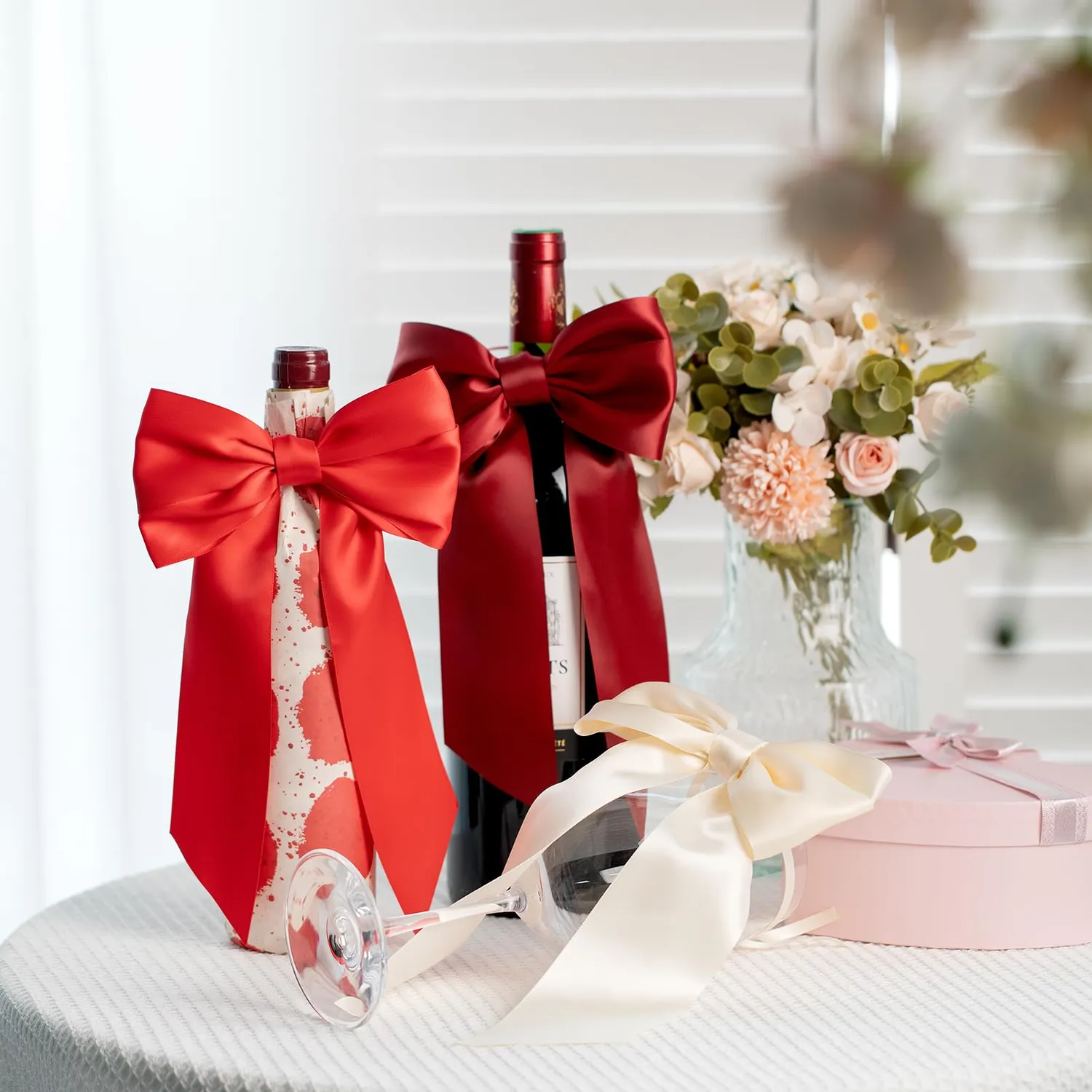 MORSUNBELA Schleifen Deko Hochzeit Geschenkschleifen