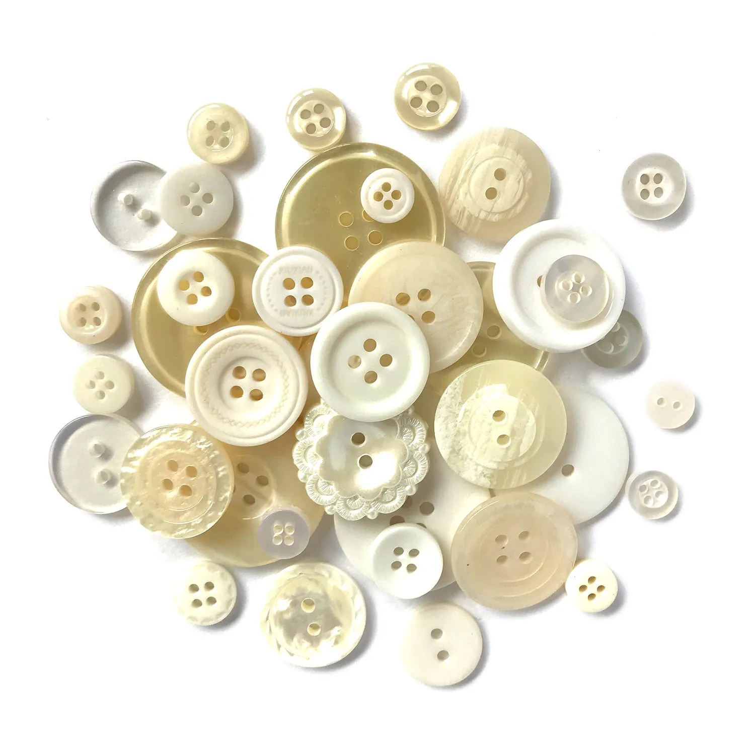 Buttons Galore White Christmas Tree Button Art Bastelset 8x10