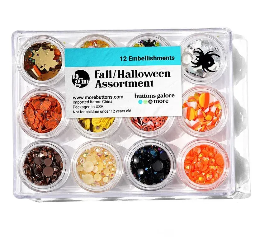 Buttons Galore Fall Halloween Bastelknöpfe Sortiment Herbst