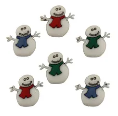 Buttons Galore Snowman Bundle Schneemannknöpfe 50 Stück waschbar