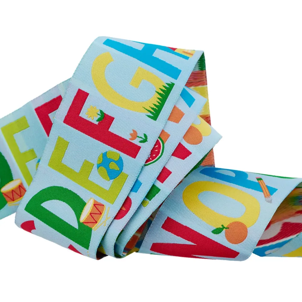 Renaissance Ribbon Back to School My ABCs Webband 50mm 1 Yard