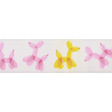 Renaissance Ribbon Best of Rashida Balloon Dogs Webband 38mm 1 Yard