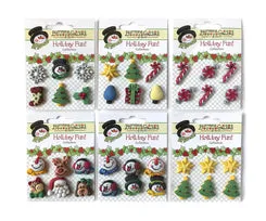 Buttons Galore Holiday Fun Weihnachtsknöpfe 36 Stück mit Öse
