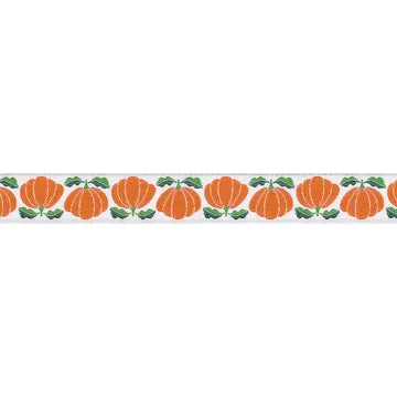 Renaissance Ribbon In the Vegetable Garden Pumpkins Band 5/8 Zoll 1 Yard Polyester