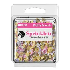 Buttons Galore Sprinkletz Fluffy Friends Bastelstreusel Ostern 12g