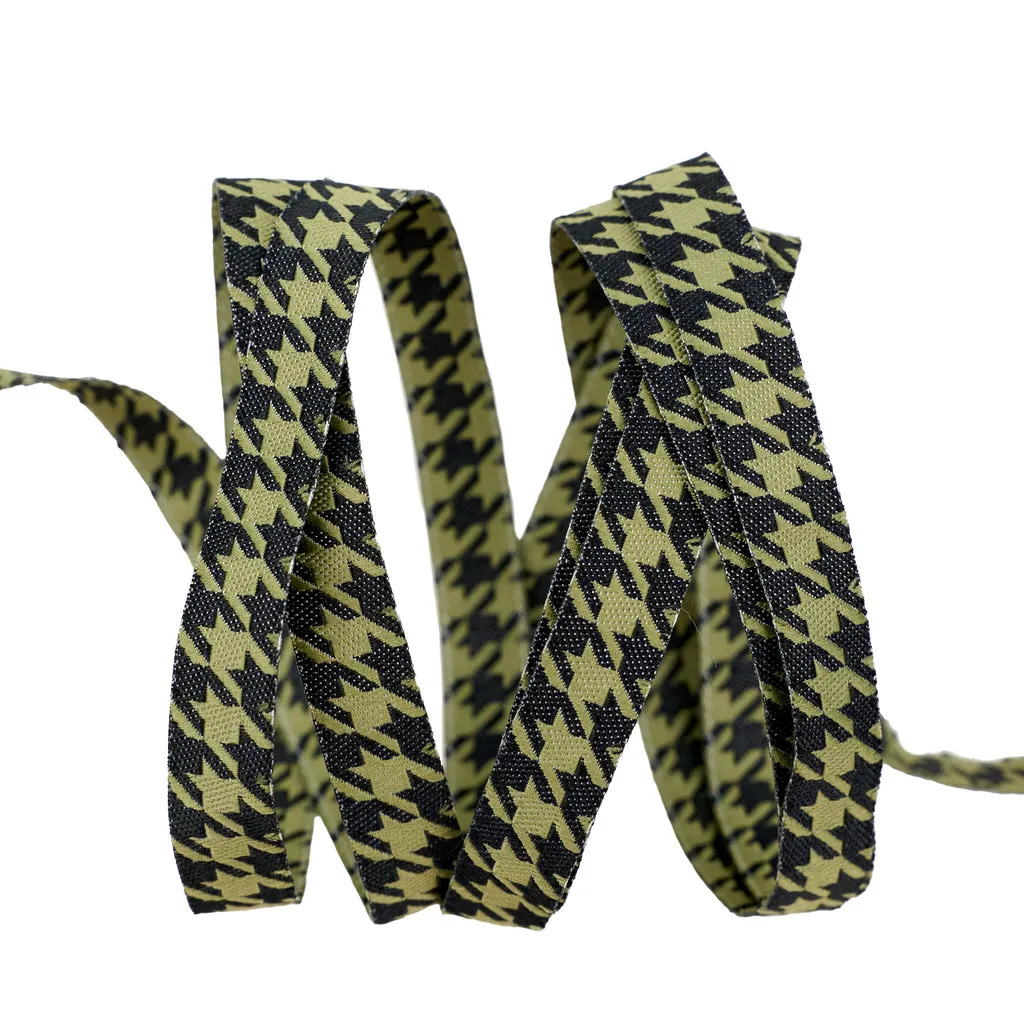 Renaissance Ribbon Home Sweet Haunt Hounds Tooth Webband 10 mm 1 Yard