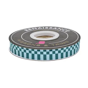 Renaissance Ribbon Ramble Checkerboard Schmuckband 1 Yard