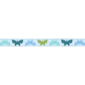 Renaissance Ribbon Market Days Butterfly Blue Schmuckband 1 Yard blau