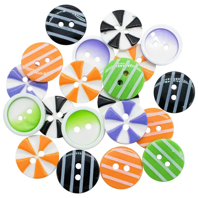 Buttons Galore Scream Halloween Knöpfe 14 Stk