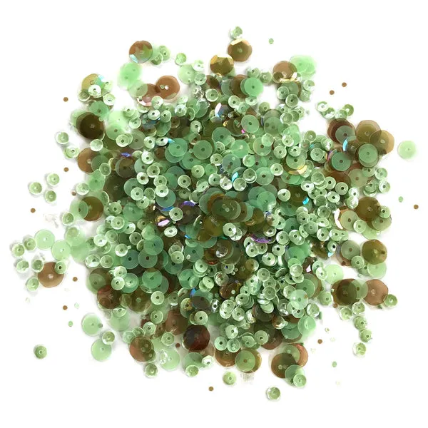 Buttons Galore Chocolate Mint Pailletten 30g Dose