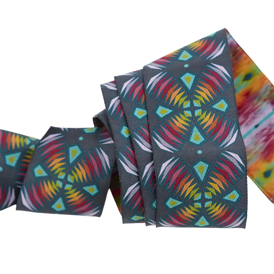 Renaissance Ribbon Enrapture Cathedral Windows Band 2 Zoll Dunkelpetrol