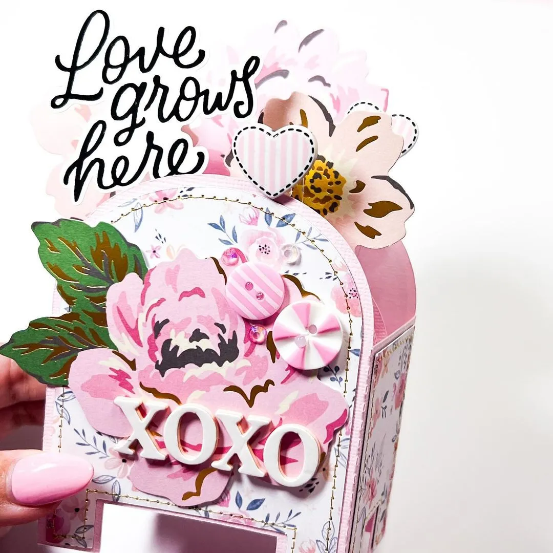 Buttons Galore Pink Patchwork Knöpfe rosa 20 Stück 2-Loch