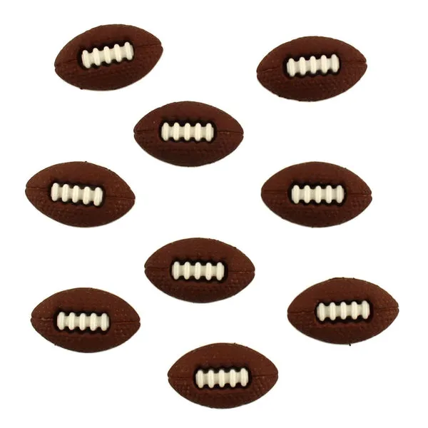 Buttons Galore Sports Footballs Knöpfe Öse Footbälle