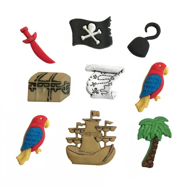 Buttons Galore A Pirates Life Fairytale Knöpfe 10 Stück