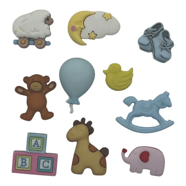 Buttons Galore Newborn Friends Babyknöpfe Motiv
