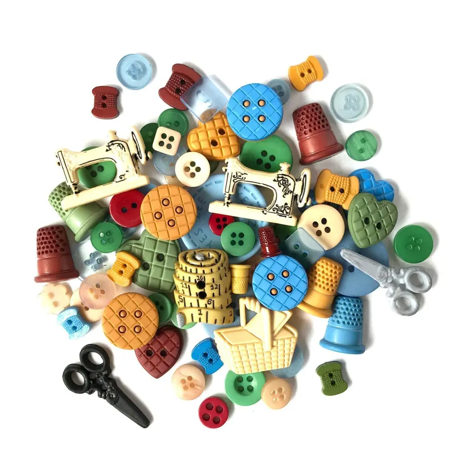 Buttons Galore Sewing Value Pack Nähknöpfe 50 Stück Mix