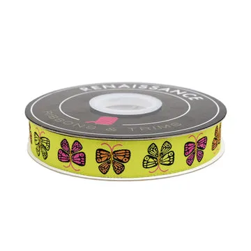 Renaissance Ribbon Ooh Lucky Lucky Butterfly Webband 22 mm 1 Yard