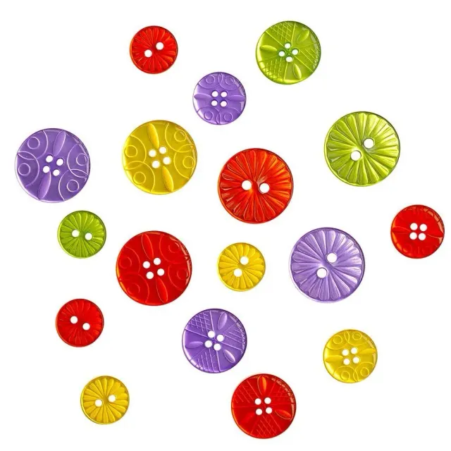 Buttons Galore Fancy Halloween Nähknöpfe 15 Stück Bunt