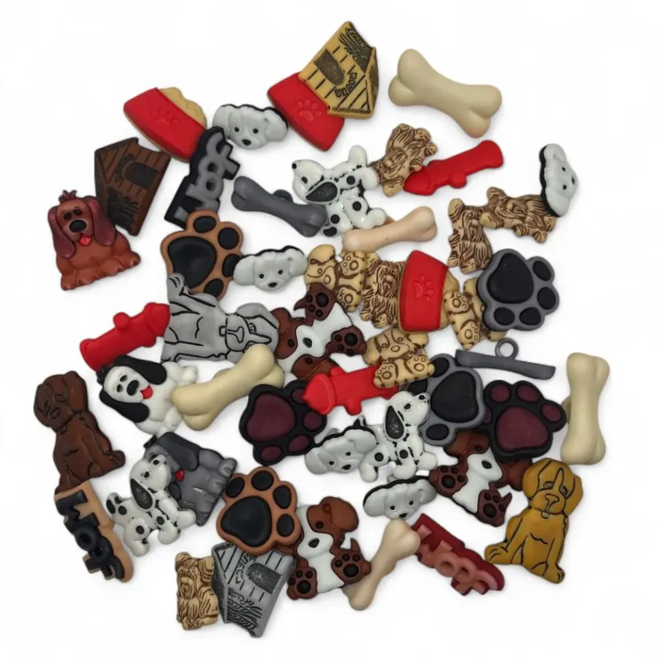 Buttons Galore Dog Lover Knöpfe 50 Stück Hundemotive