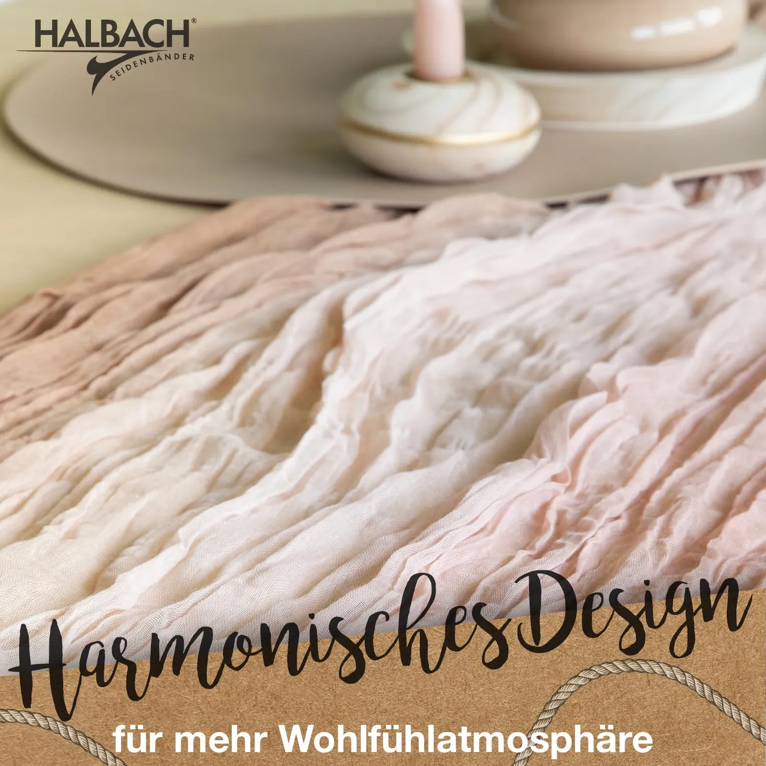 Halbach Multicolor Tischläufer 70x300 cm waschbar