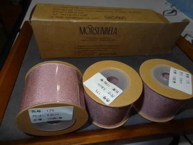 MORSUNBELA Chiffonband Geschenkband Rolle
