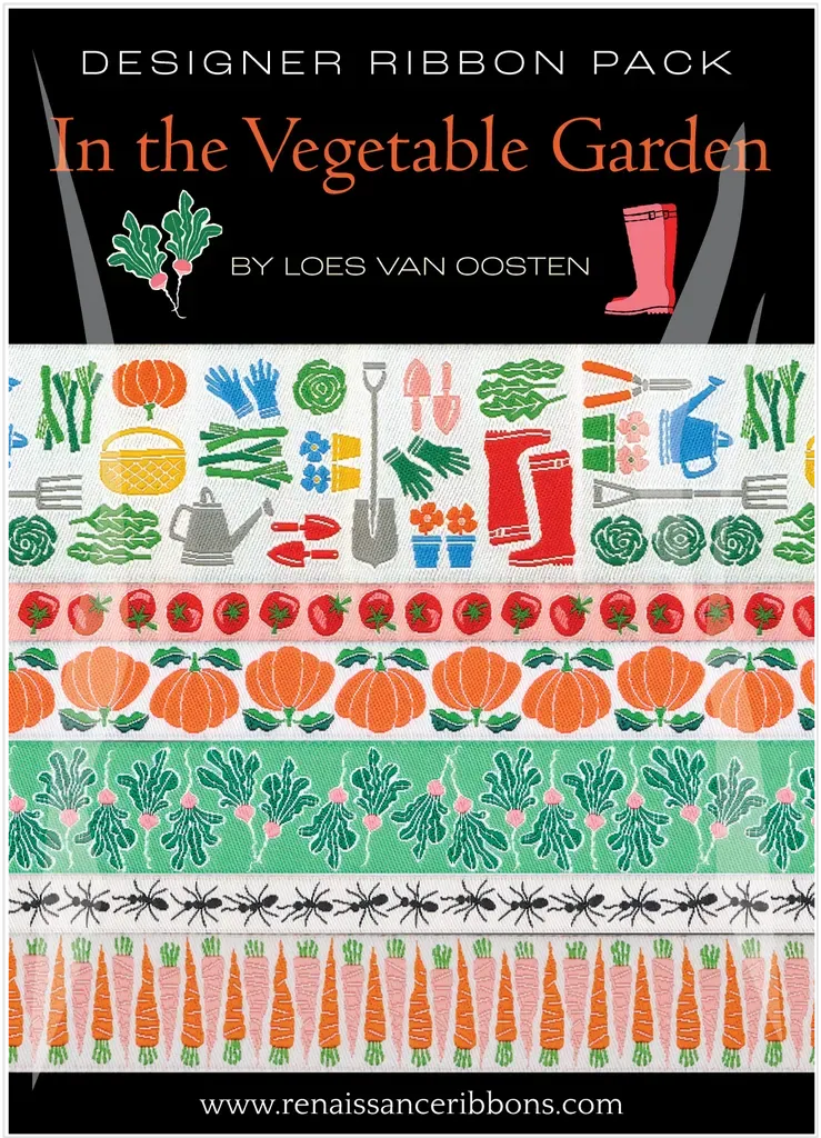 Renaissance Ribbon In the Vegetable Garden Designer Pack Webband Set