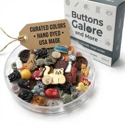 Buttons Galore Cats Knöpfe ca. 50 Stück Katzenmotive waschbar