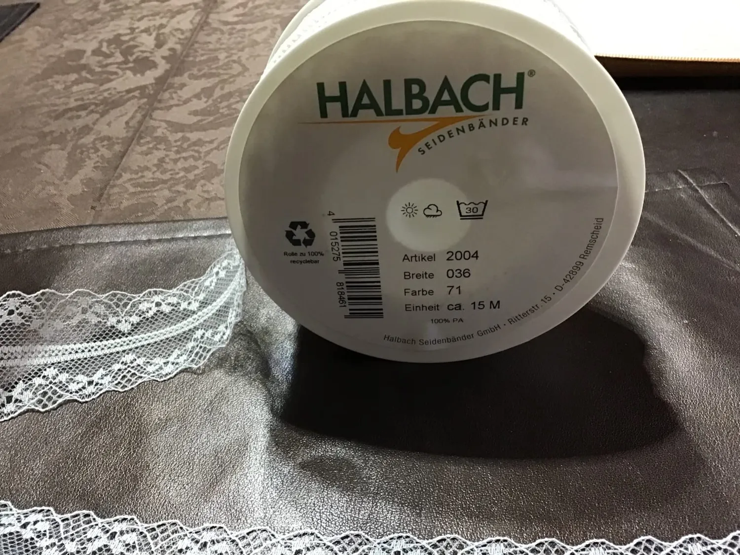 Halbach Spitzenband Vintage Borte Rolle