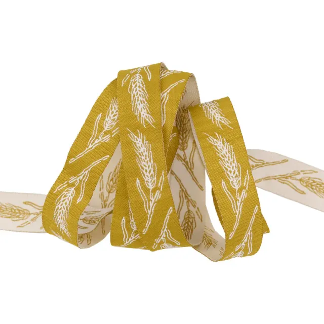 Renaissance Ribbon Farmstead Fields of Gold Webband 5/8", 1 Yard