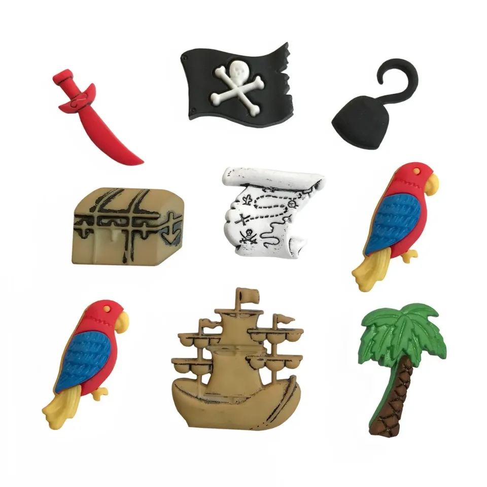Buttons Galore A Pirates Life Fairytale Knöpfe 10 Stück