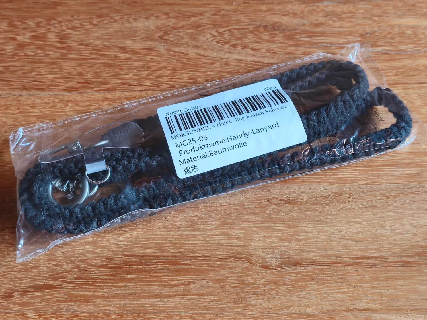 MORSUNBELA Handykette Baumwolle Handyband zum Umhängen