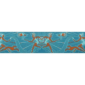 Renaissance Ribbon Mythical Powerhouse Jacquardband 1 Yard petrol