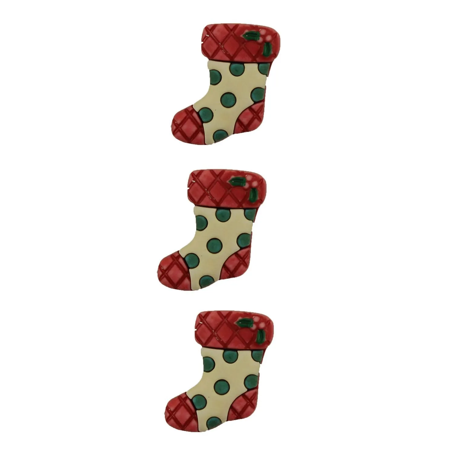 Buttons Galore Stockings Nähknöpfe 3 Stück Socken
