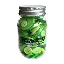Buttons Galore Mason Jar Nähknöpfe Glas