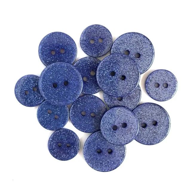 Buttons Galore French Lavender Glitzerknöpfe 15 St. lila