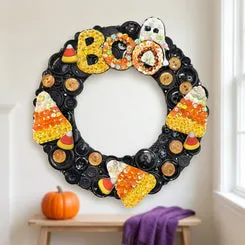 Buttons Galore Halloween BOO Bastelset 20 cm schwarz-orange