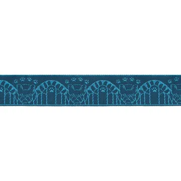 Renaissance Ribbon Dog Park Frenchie Schmuckband 1 Yard Hundemotiv